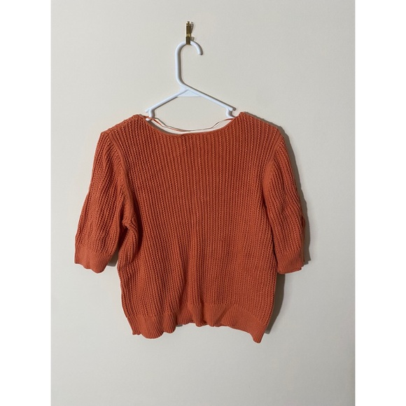 LOFT outlet cropped short sleeve sweater L - Picture 2 of 5